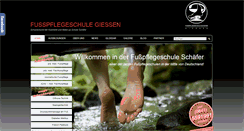 Desktop Screenshot of fusspflegeschule-giessen.de